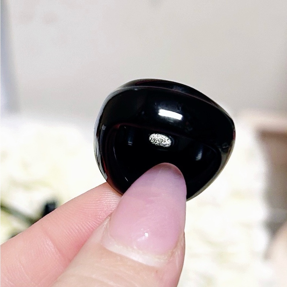 Authentic Chanel RARE Vintage 2003 Pink / Black Coco Chanel Acrylic Ring - Picture 10 of 14